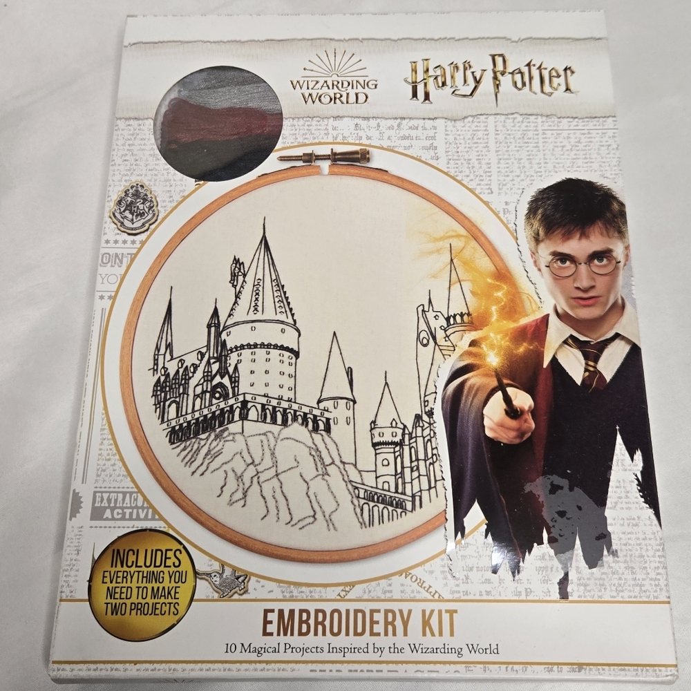 HARRY POTTER embroidery kit with‎ 10 designs NEW in box gift